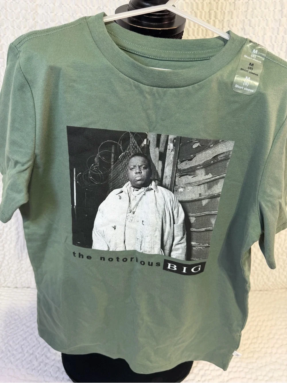 GAP Olive Green Notorious B.I.G. Graphic Tee